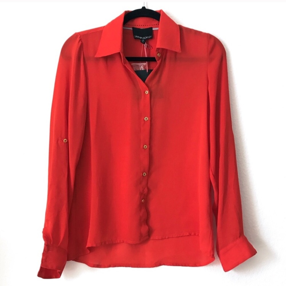 🌟DONATED🌟 - Cynthia Rowley button down blouse - Picture 1 of 8